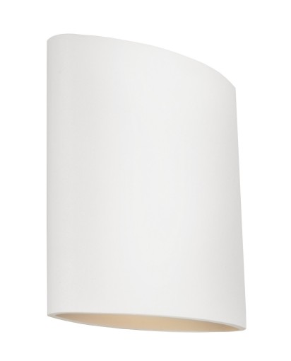 Herron 6W 3K Up&Down White Wall Light IP54. Coastal rated